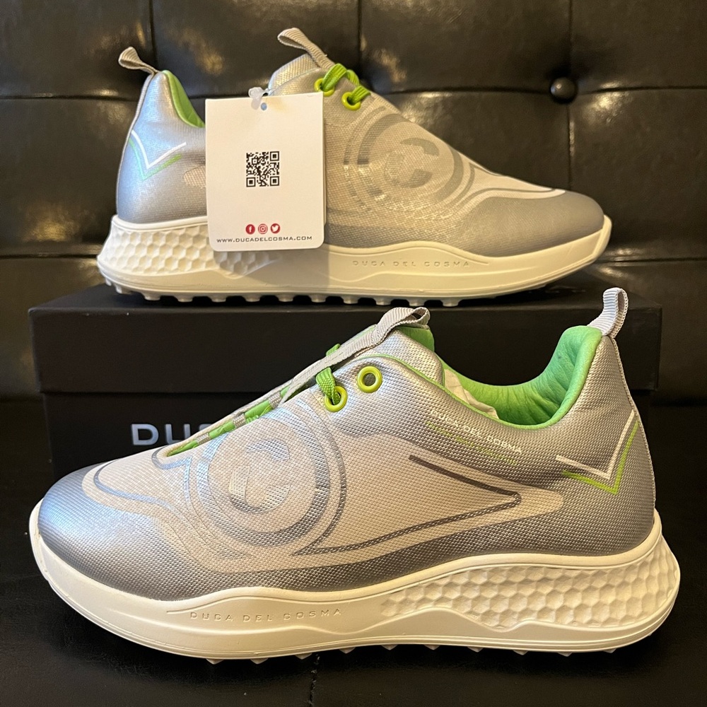 Duca Del Cosma Women’s Wildcat‎ Golf Shoes ‘Silver’ NWT
